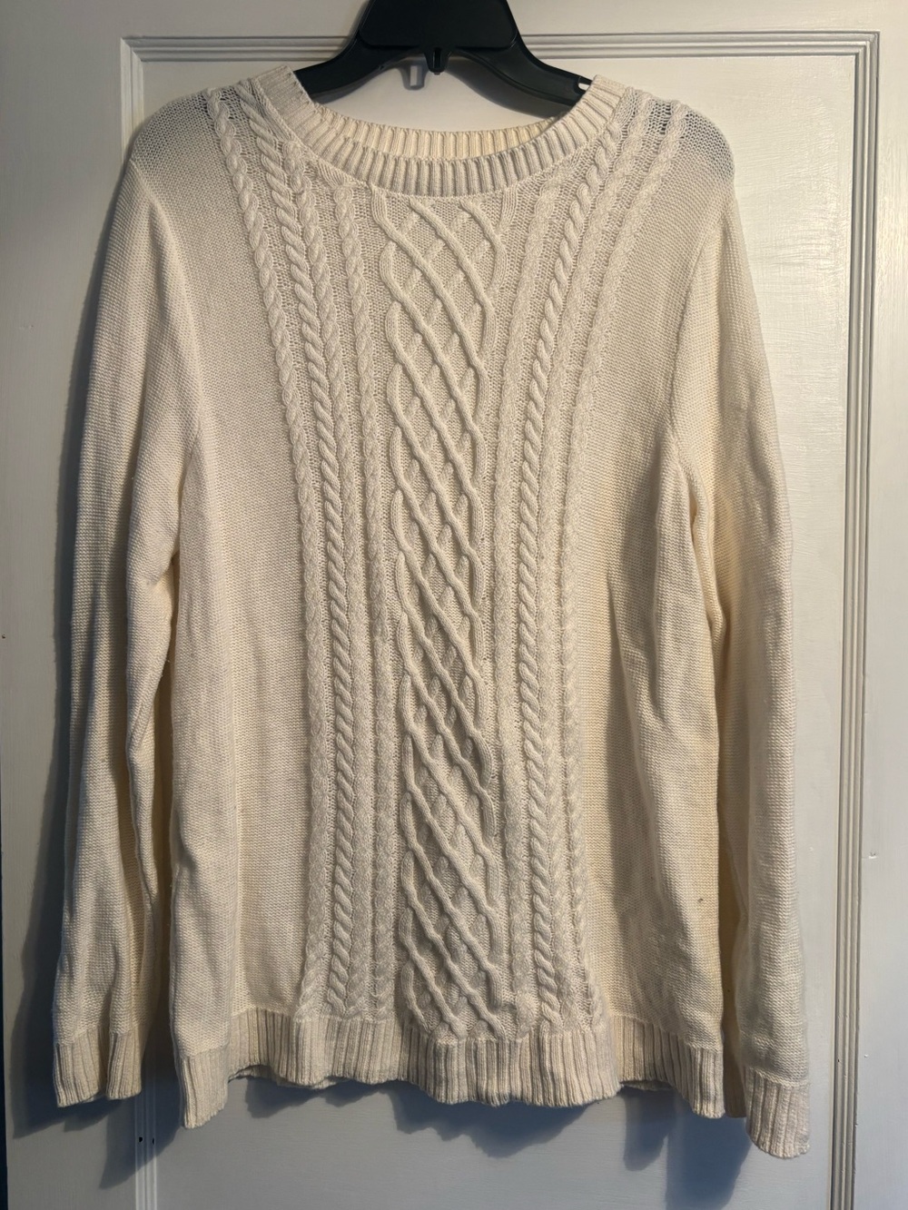 Cream Cable Knit Sweater